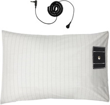 Grounding Pillowcase Queen Size, with Sliver Fiber for Better Sleep, Pain Relief