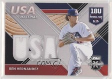 2020 Panini Elite Extra Edition USA Baseball Material Black Ben Hernandez 09rv