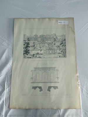 Farnese Gardens Rome Engraving Vignola Michelangelo Rainaldi Plate 264