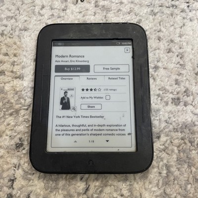 Barnes & Noble NOOK Simple Touch BNRV300 eReader   Working