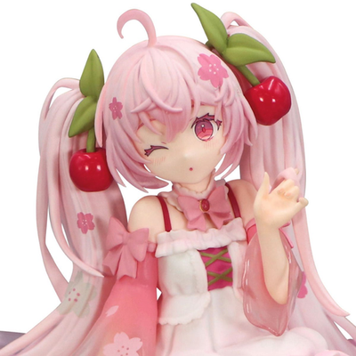 US SELLER - Vocaloid Sakura Miku Noodle Stopper Figure 2025 Wink