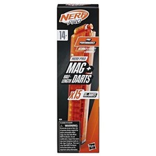 Nerf Pro Mag with 15 Half-Length Darts Magazine plus Refills for Torrent Sender