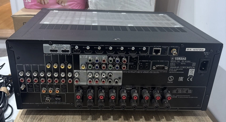 Yamaha RX-A1050 7.2 Channel Dolby Atmos. Black. - Image 4 of 4