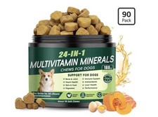 24-in-1 Dog Vitamins and Supplements, Dog Multivitamin Chewable