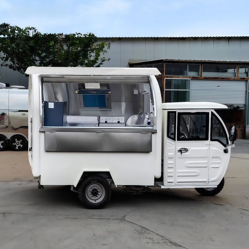 Food Trailer for Sale, Fully Equipped Mobile Food Truck with Kitchen and Refrige