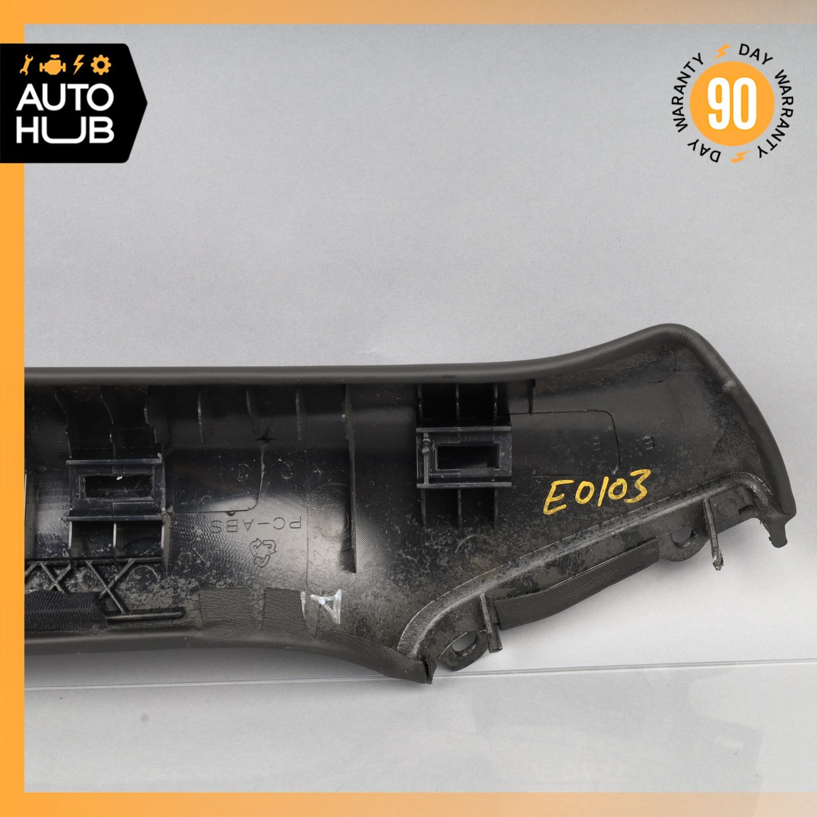 12-18 Bentley Continental GTC Front Right Side A-Pillar Trim Cover Black OEM
