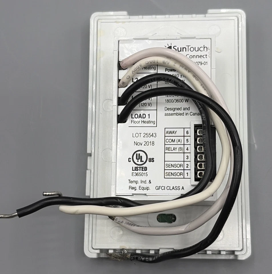 SunTouch SunStat Command Touch Screen Programmable Thermostat 500850-SB - Image 3 of 4