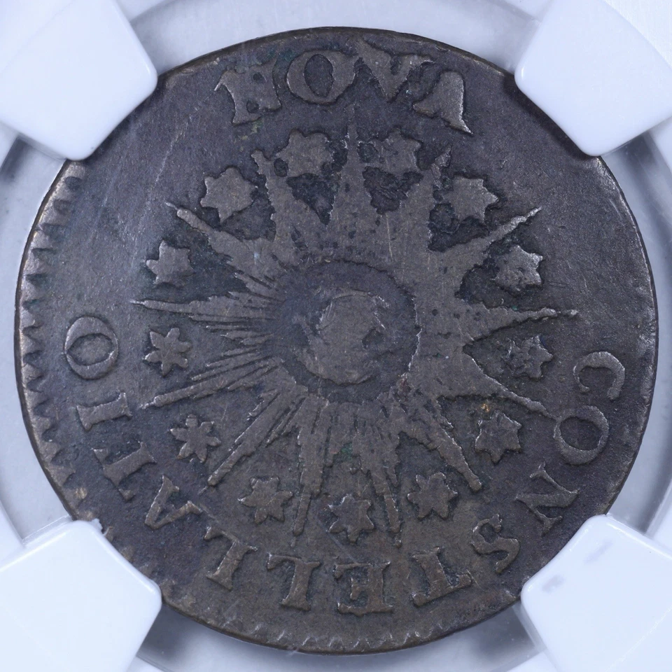 1785 Nova Constellatio (Large Date, Point Rays) - NGC F15 BN - Brown - Image 3 of 4