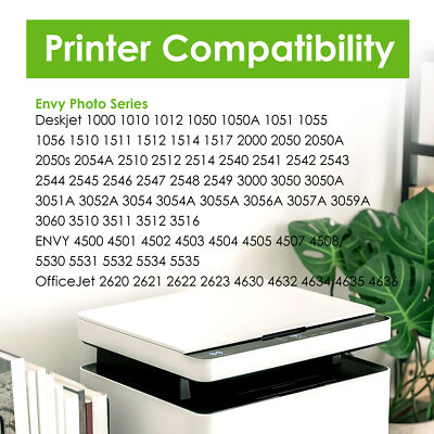 Cartucce Inchiostro Nero #61 XL Per HP ENVY 4500 4501 4502 4504 - Foto 8