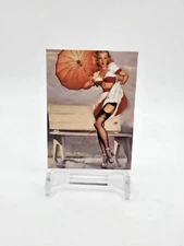 Gil Elvgren PINUP ART "Sidewalk Splash" MINI 2"X3" VINTAGE REPRODUCTION