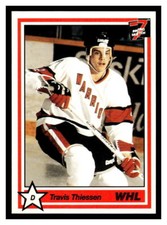 1990 7th Inning Sketch WHL #145 Travis Thiessen - Moose Jaw Warriors