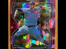 2022 Prizm Draft Picks Burgundy Cracked Ice 5/23 PDP133 Trey Dombroski 