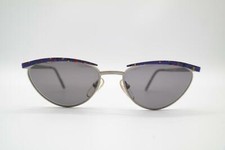 Vintage Eschenbach 6283-331 Silver Multicolored Oval Sunglasses NOS