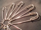 Safety Pins 3" Extra Large Sewing Shop Hobbies Display Keys Fabric 20 Pieces New — photo 4
