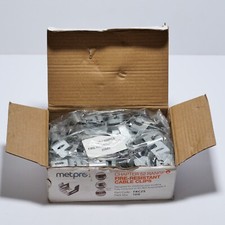 Metpro Fire Rated Cable Clip 25 x 16mm Fits Fasten Trunking Pre Galvanised Steel