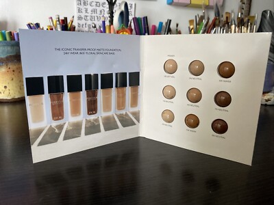 Dior Forever Skin Hydrating Glow Foundation Sample Card 8 Shades 1 Primer 