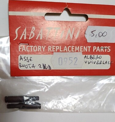 CARS SLIPPERS -THUNDER TIGER SPARE PARTS WHEEL AXLE 2WD UNIVERSAL SHAFT 0952