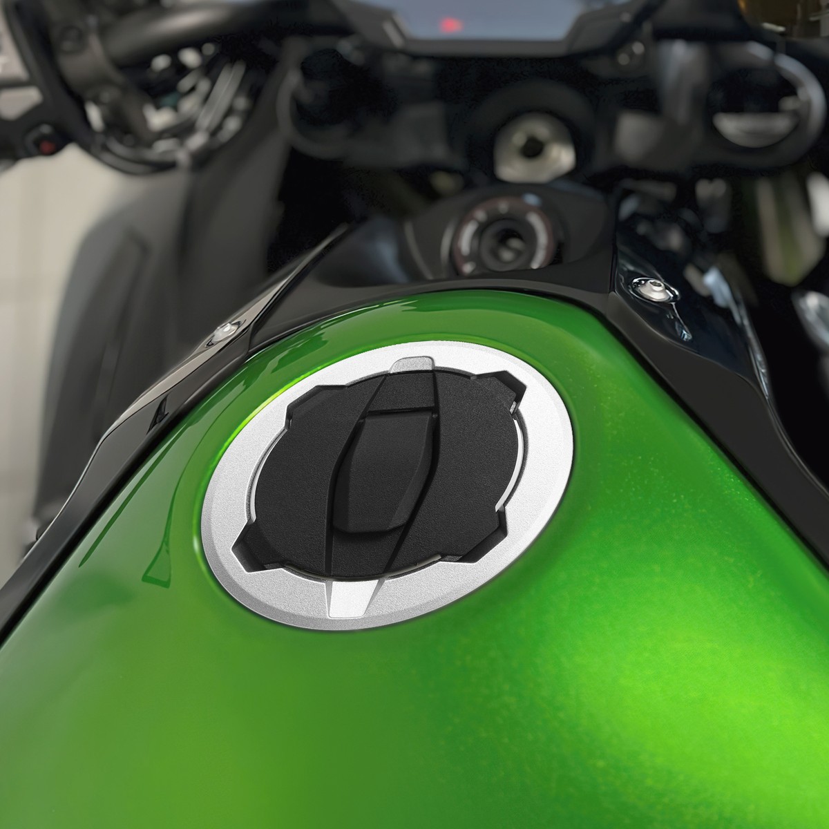 Fuel Gas Tank Cap Cover Keys Fit For Kawasaki Ninja 650 2017-2024