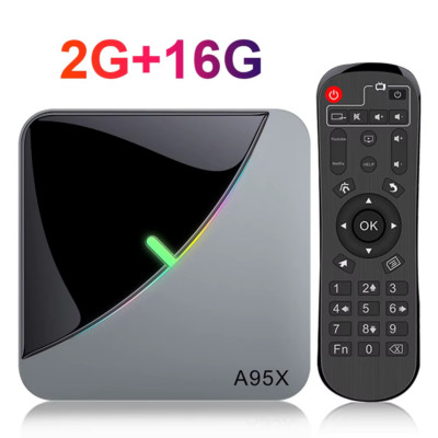 Smart TV BOX A95X F3 Air 4K 2.4G/5G Dual Wifi RGB Licht Amlogic S905X3 4GB 32GB 