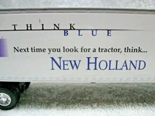 Vintage Collectible  NEW HOLLAND  Tractor Promotional Die Cast Semi Trailer Farm