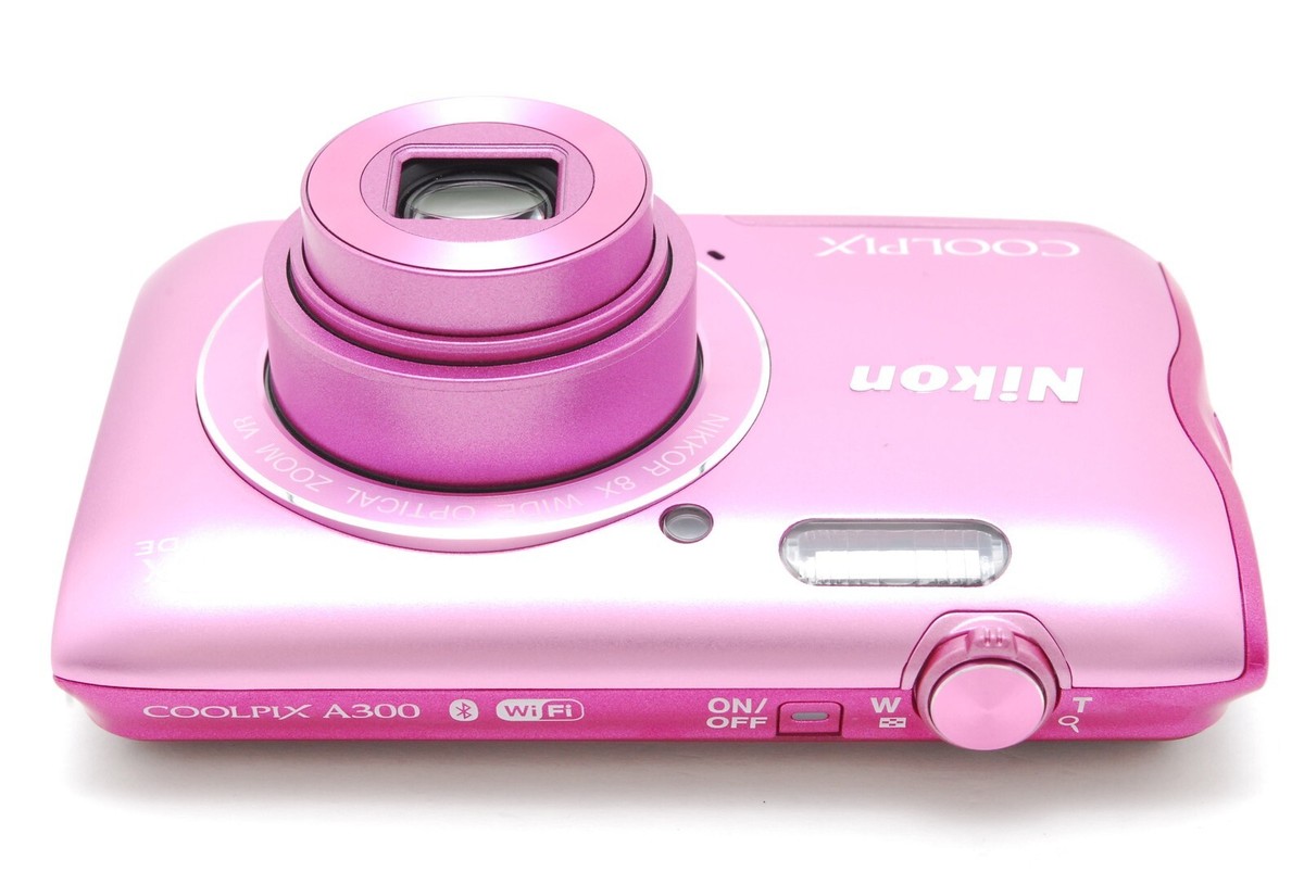 MINT w/SD in Box] Nikon COOLPIX A300 Pink 20.0MP 8x Zoom