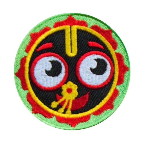 baby Jagannath patch - patch / Indian smiley face - Picture 7 of 12