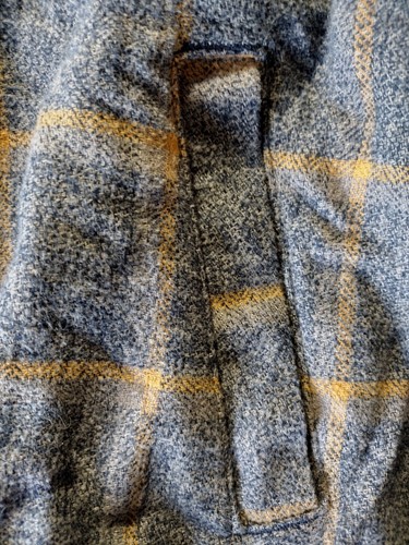 Forever 21, Flannel Pullover, Women, Small, Gray, Plaid, Cowl Neck, Long Sleeve. - Picture 10 of 12