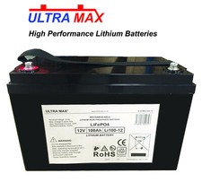 2 x 12V 100AH LITHIUM ION  Deep Cycle Leisure Battery Motorhome Caravan M Mover