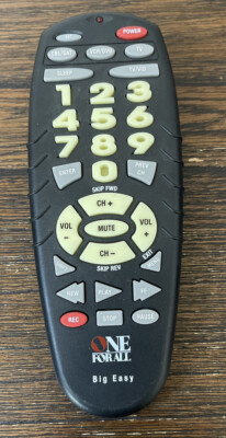 One For All URC-4330 Big Easy 4 Device Universal Remote - CBL/SAT, VCR, DVD, TV