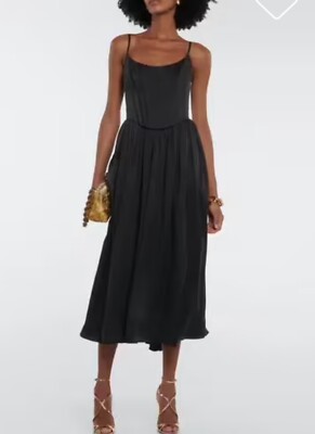 BNWT Zimmermann Silk Corset Dress Size 4 BLACK | eBay