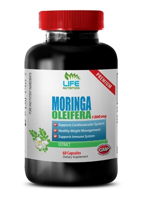 moringa extract - MORINGA OLEIFERA 1200mg - may lower blood pressure 1 Bottle