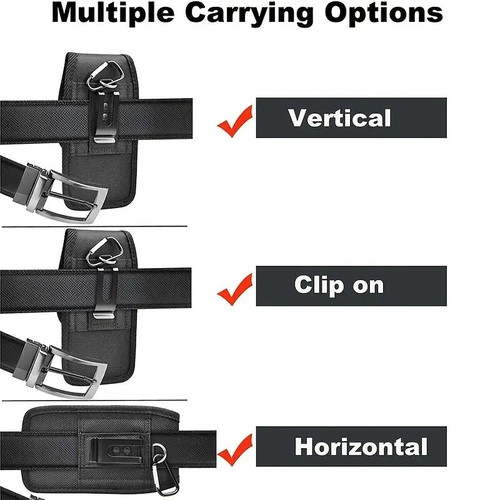 Cell Phone Holster Pouch Case Vertical/Horizontal, With Belt Clip XL & XXL - Picture 9 of 12
