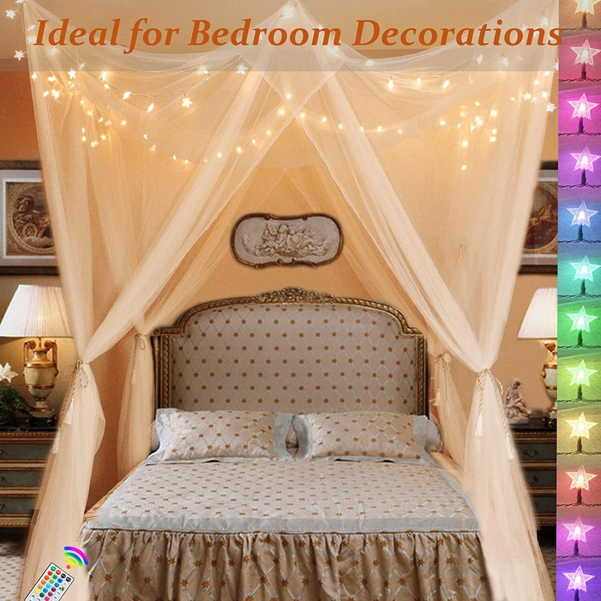 Girls white 2024 canopy bed
