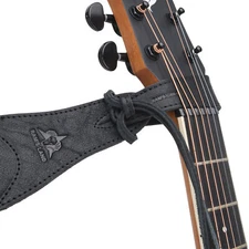 Guitar Neck Strap Guitar Strap Button, Headstock Adapter Tie Black Brown