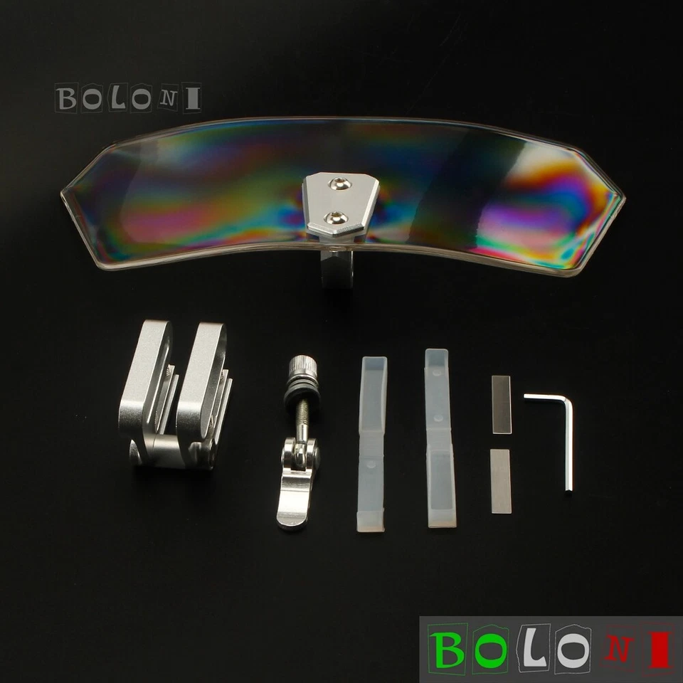 Clear Adjustable Windscreen Windshield Motorcycle Wind Deflector For Honda BMW — 第 3/4 张图片