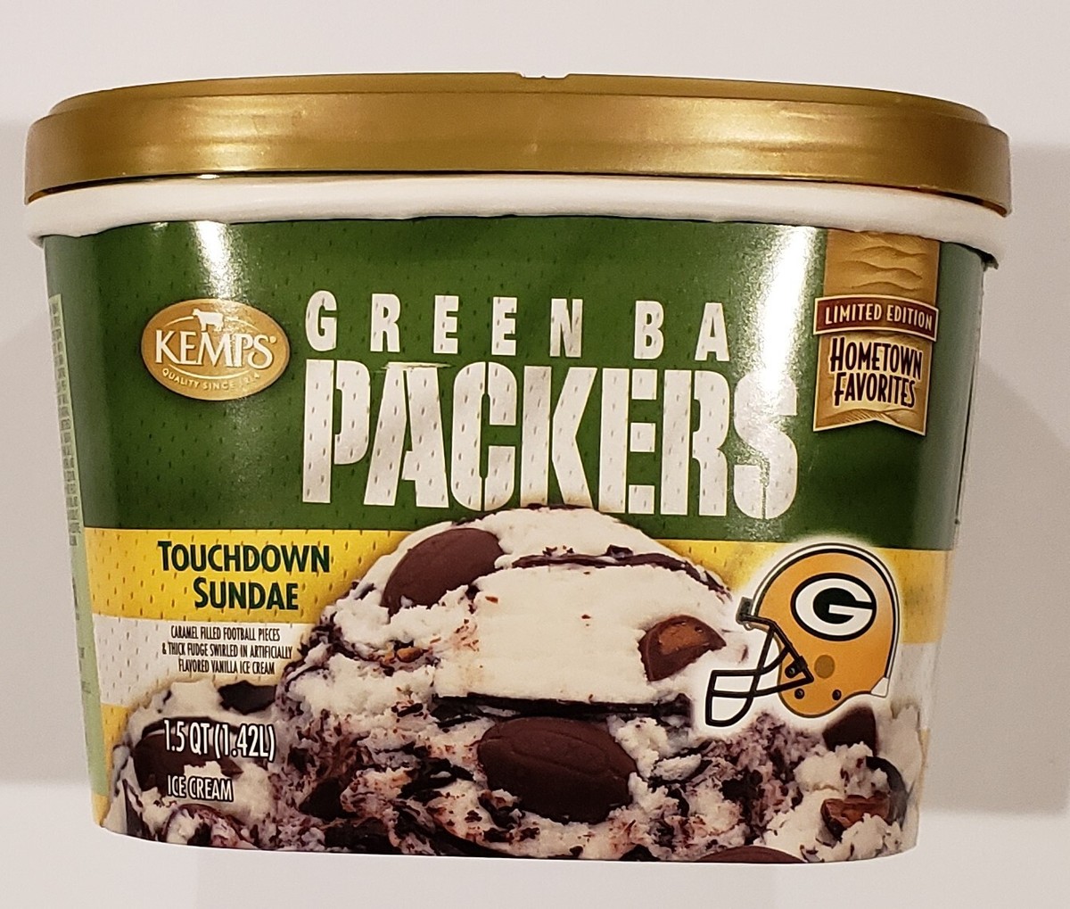Packers Ice Cream Kemps Collectible Container Touchdown Sundae | eBay