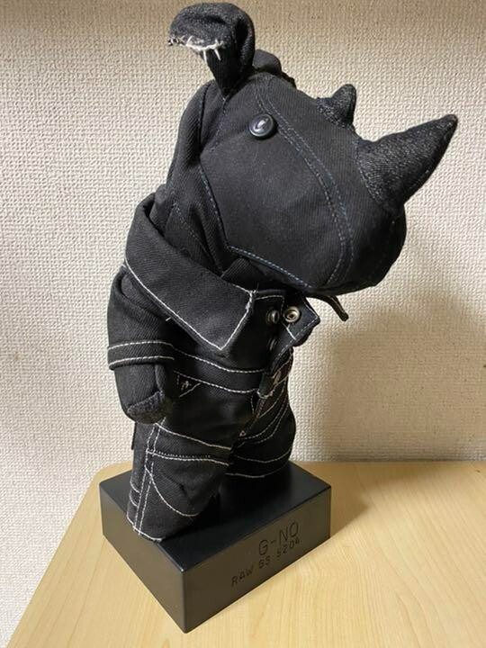 G-STAR RAW G-NO denim rhino mascot plush From import Japan Rare