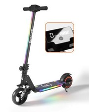 S5 Foldable Kids Electric Scooter 8.7mph 5 Miles 130W Motor Lightweight Black