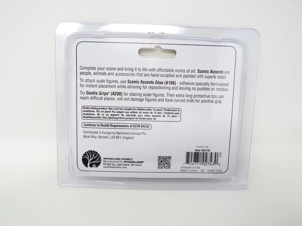 Woodland Scenics O 2743 Jug Band Rural Town Folks Music Scene Figures People Set - Image 2 of 2