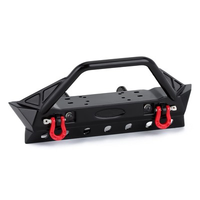 RC Frontstoßstange Crawler Stoßstange mit LED Leuchte für 1/10 RC Crawler TRX...
