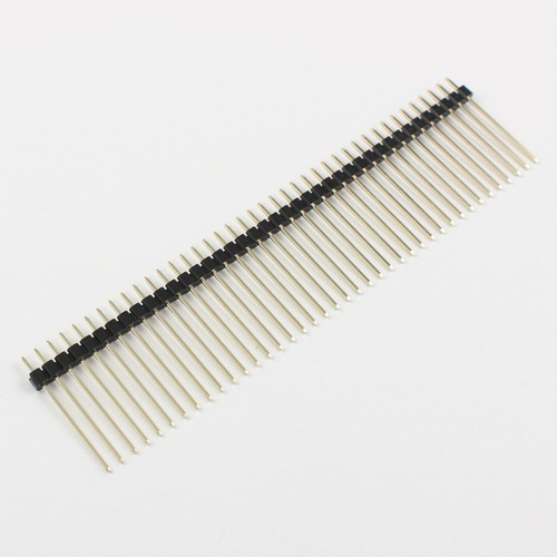 10Pcs Gold Plated 2mm 2.0mm Pitch 40 Pin Single Male Long Header Strip