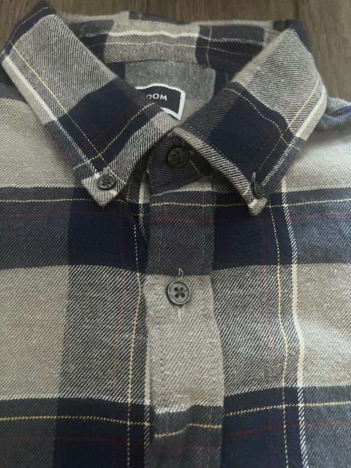 Mens Club Room Long Sleeve Plaid Flannel Button Front Shirt Size XXL