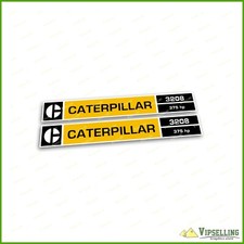 Cat 3208 375 HP Engine Equipment Laminated Decals Stickers Set