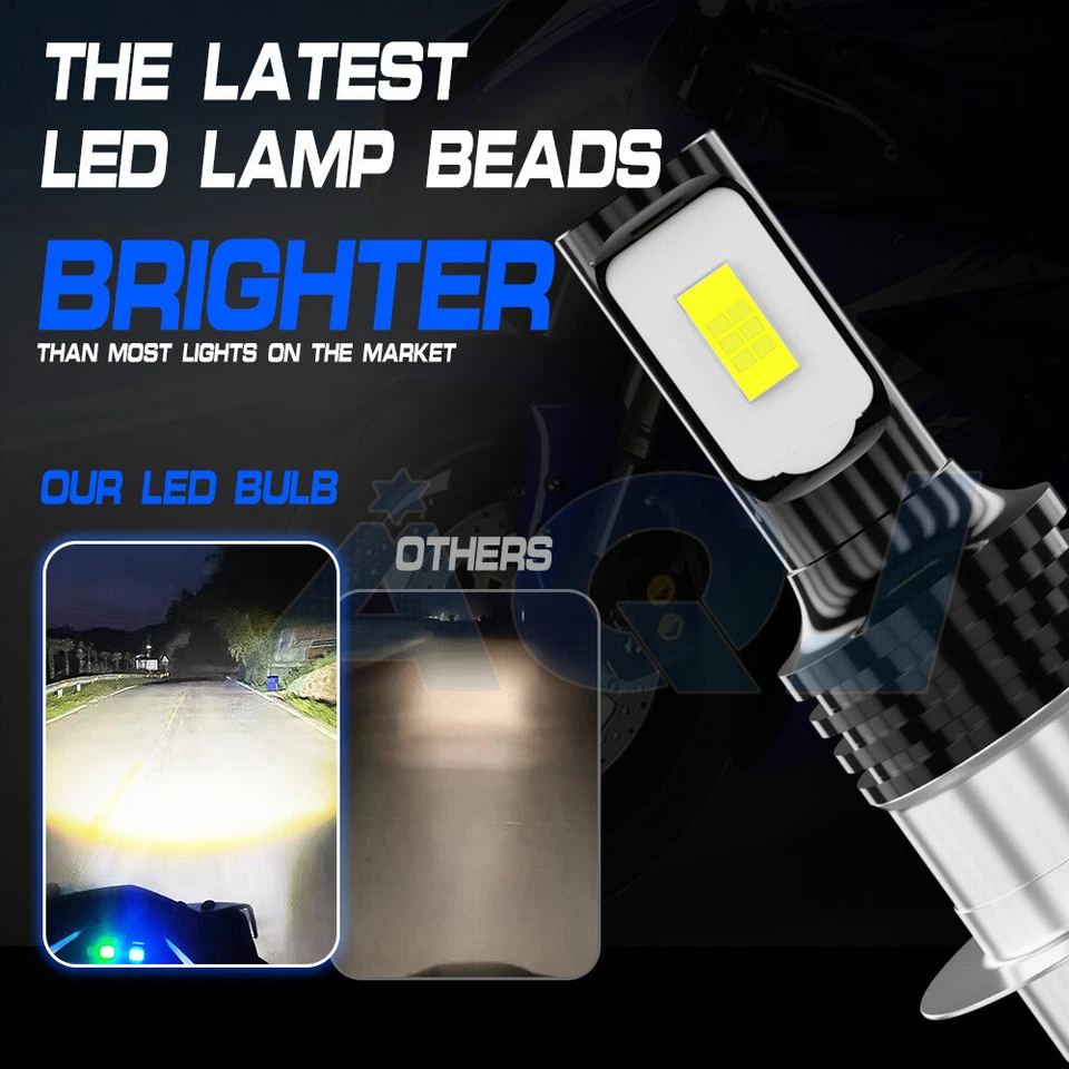 High Power HID LED Headlight H6 Lights For Yamaha Timberwolf 250 1992-2000 Bulbs - Изображение 2 из 4