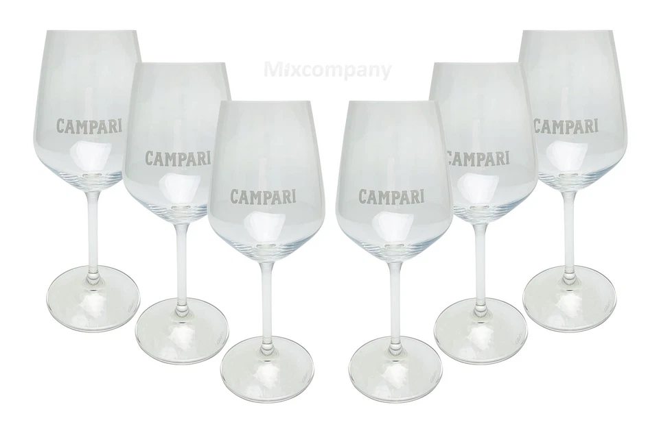 Campari Glas Gläser Set - 6x Weingläser - Bild 1 von 1