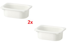 2x New IKEA TROFAST Storage Box Unit Strong Stackable Plastic boxes 20x30x10cm