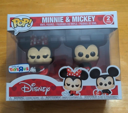 Funko Pop MINNIE AND Mickey Mouse 2 Pack Disney - Valentines Toys R Us Exclusive