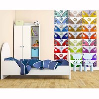 Vw Campervan Multicoloured Badge Wall Mural 232cm X 158cm Free P+p Vw Campervan Multicoloured Badge Wall Mural 232cm X 158cm Free P+p