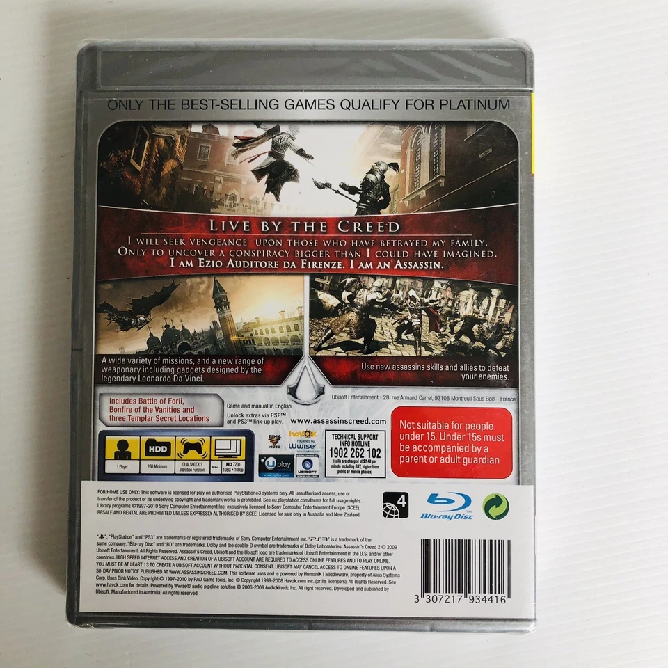 Assassins Creed II 2 Game Of The Year Edition *NEW (Sony PlayStation 3) PS3 Game - Image 2 of 3