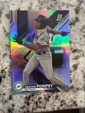 2019 BOWMAN PLATINUM TOP PROSPECTS RC CARD MIAMI MARLINS TRISTAN POMPEY #TOP-40